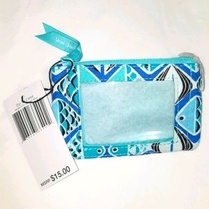 Vera Bradley Zip ID case light blue